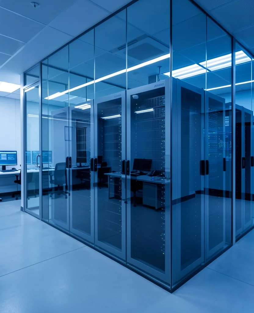 Analytical glass reflecting server logic