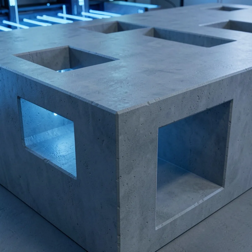 Brutalist architectural foundation
